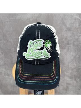 Kyle Busch Hat Cap Strap Back Mens One Size Black NASCAR Racing Chase M&Ms